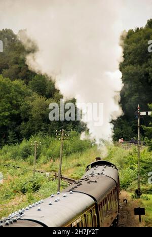 Highley England August 2016 A Train Pulled By A Western Class