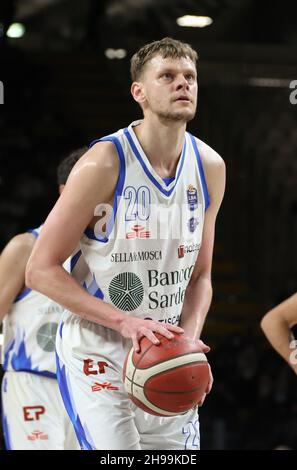 Eimantas Bendzius Of Banco Di Sardegna Sassari During Napolibasket Vs