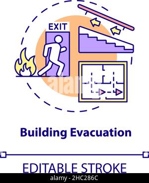 Evacuation Plan Abstract Concept Vector Illustration Stock Vector Image