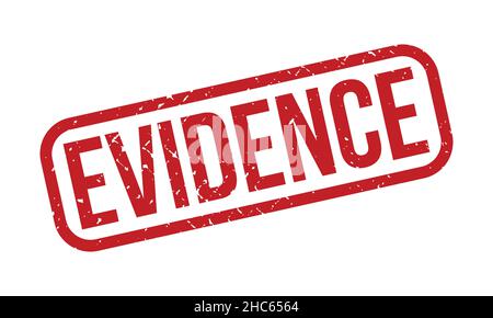 Evidence Rubber Grunge Stamp Seal Vector Illustration Stock Vector