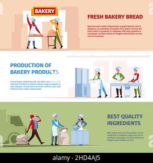 Bread Production Process Vector Illustration Cartoon Info Education