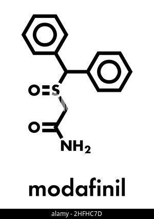 Modafinil Molecule It Is Stimulant Wakefulness Promoting Agent Sheet