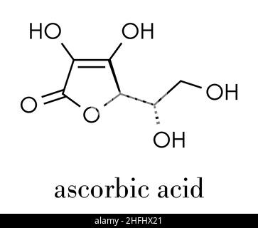 Vitamin C Ascorbic Acid Molecular Structure Vitamin C Ascorbic Acid