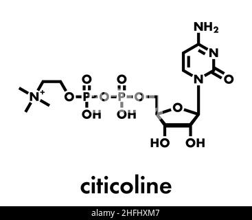 Citicoline Cdp Choline Cytidine Diphosphate Choline Molecule It Is