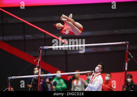 Kitakyushu Women S Apparatu Final Uneven Bars At Kitakyushu General