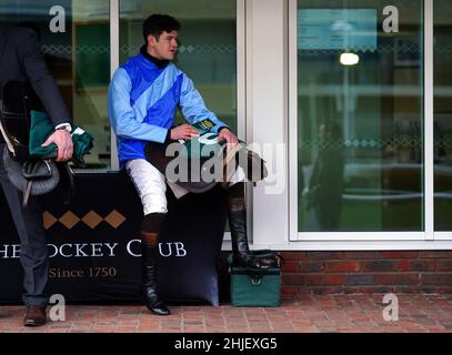 Jockey Brendan Powell Before Racing At Cheltenham Racecourse Picture