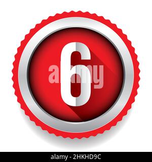 Number Six 6 Icon Logo Stock Vector Image Art Alamy