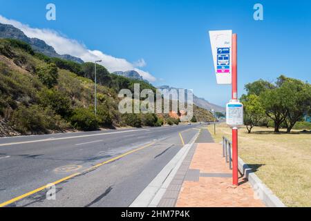 Cape Town South Africa The Myciti Bus Service Stop On The V A