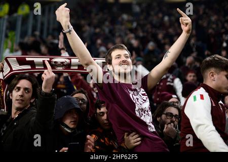 Turin Italy 18 February 2022 Tommaso Pobega Of Torino FC Looks On