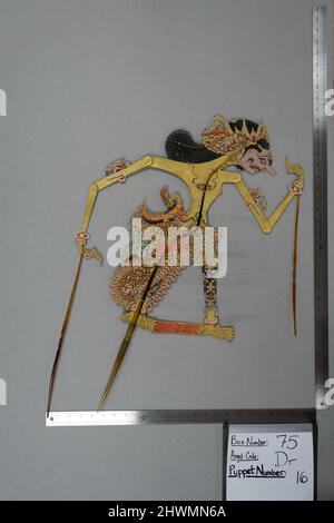 Shadow Puppet Wayang Kulit Of Possibly Wilmuno From The Set Kyai