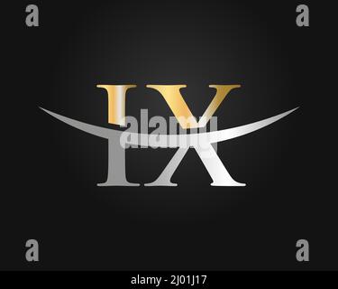 Water Wave Ix Logo Vector Swoosh Letter Ix Logo Design For Business