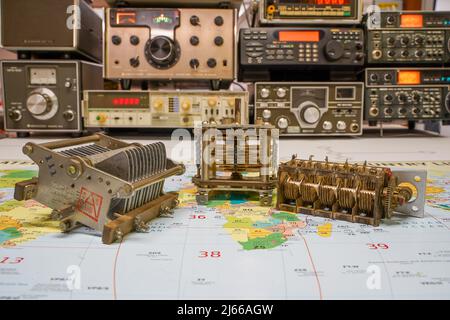 Variable Capacitors For Radio Tuning Stock Photo Alamy