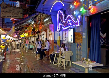 Thailand Bangkok Patpong Red Light District Neon Sign Advertising Sex