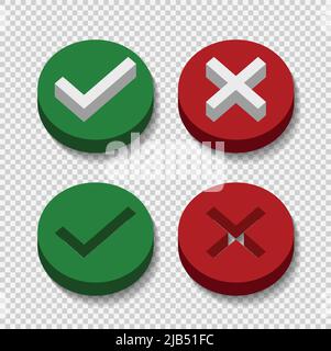 3d Green Checkmark Icon Valid Or Validated Verified Label Or