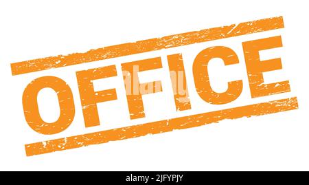 Office Text Written On Orange Round Stamp Sign Stock Photo Alamy