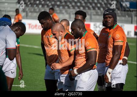 Burkina Faso Team During The Rugby Africa Cup World Cup