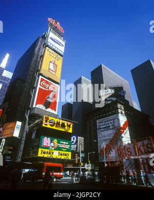 Historical Street Scene Times Square Manhattan New York City Usa