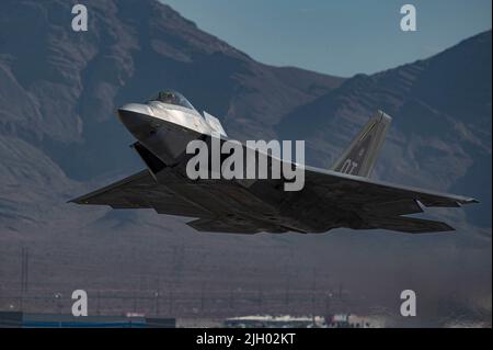 An F Raptor Assigned To The Rd Weapons Squadron Takes Off From