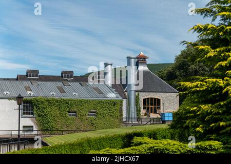 July Glenfiddich Distillery Dufftown Moray Scotland Stock