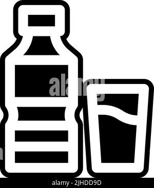 Mineral Water Bottle With Ice Cubes Vector Realistic Brand Poster With