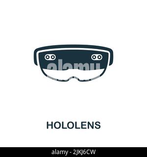 Hololens Icon Monochrome Simple Line Future Technology Icon For