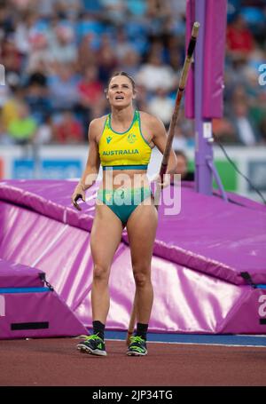 Nina Kennedy Of Australia Competing In The Women S Pole Vault Final At