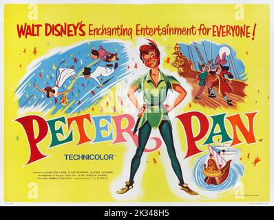 PETER PAN From Left Wendy Darling Peter Pan 1953 Walt Disney