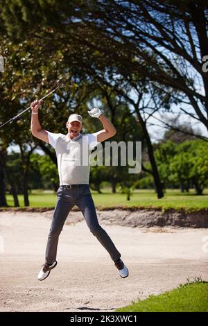 Mature Man Playing Golf Stock Photo Alamy