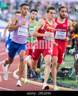 Daniel Rowden Of Gb Ni Mariano Garcia Of Spain Noah Kibet Of Kenya And