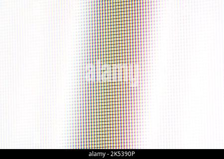 LCD Screen Macro Detail With Visible RGB Pixels Stock Photo Alamy