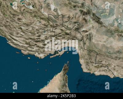 Hormozgan Province Of Iran High Resolution Satellite Map Locations