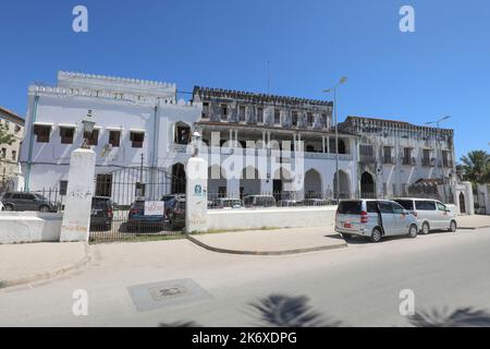 Seafront Stone Town Zanzibar Tanzania East Africa Stock Photo