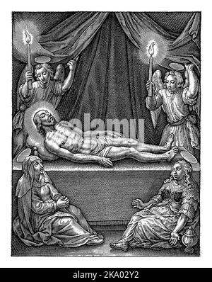 Lamentation Of Christ Hieronymus Wierix After Maerten De Vos