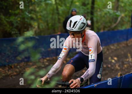 Dutch Fem Van Empel Pictured As She Crosses The Finish Line Of The