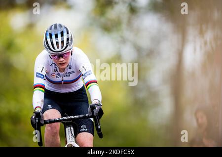 Dutch Puck Pieterse Pictured In Action During The Women S Race Of The