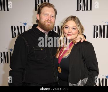 Elle King And Dan Tooker Arriving At The Th Annual Bmi Country Awards