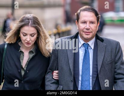 Socialite James Stunt Outside Leeds Cloth Hall Court During A Break For