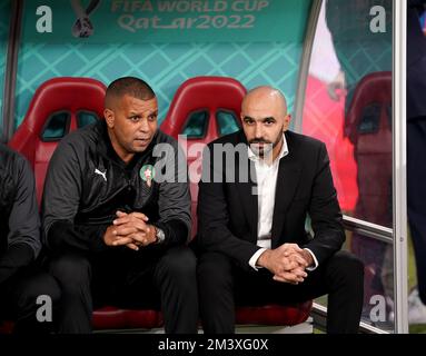 Morocco Manager Walid Regragui Right Ahead Of The FIFA World Cup