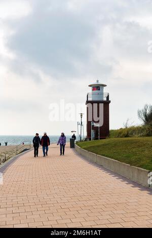 Beach Promenade In Wyk Foehr Island Schleswig Holstein Germany Stock