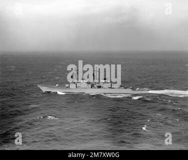 Aerial Port Beam View Of The Spruance Class Destroyer USS FIFE DD 991