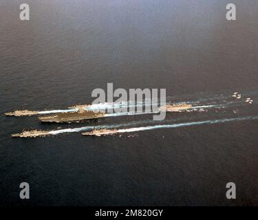 An Elevated Port Bow View Of The Nuclear Powered Guided Missile Cruiser