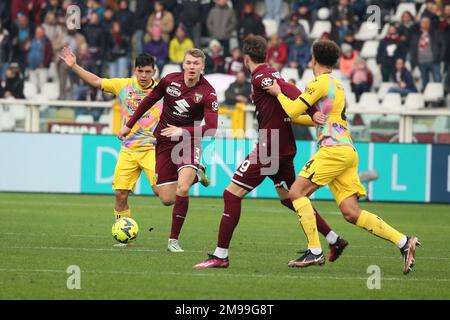 Perr Schuurs Of Torino FC In Action During The Serie A 2022 23 Match