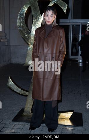 Lee Seung Joo Loren Attending The Saint Laurent Menswear Fall Winter