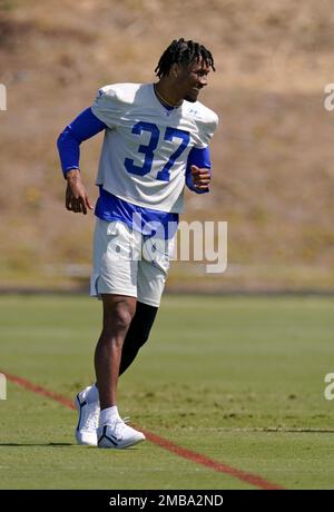 Los Angeles Rams Safety Quentin Lake Runs During The Nfl Football Team