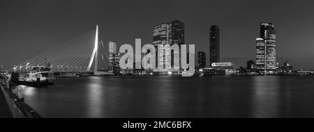 Netherlands Rotterdam Feijenoord View To City Centre Stock Photo Alamy