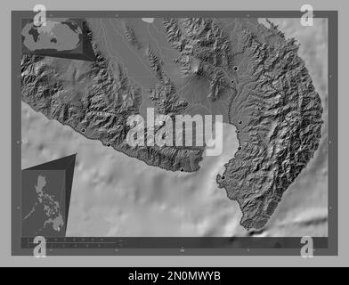 Sarangani Province Of Philippines Bilevel Elevation Map With Lakes