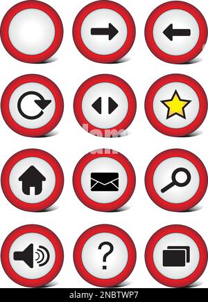 Buttons And Signs Collection Stock Vector Image Art Alamy