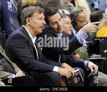 Denver Nuggets Owner Josh Kroenke Center Right Hugs Head Coach