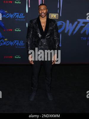 LOS ANGELES FEB 15 Quincy Chad Guest At The Snowfall Series Six