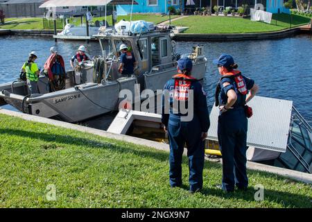 Coast Guard Lt Cmdr Lucy Courtney Talks With Cmdr Johna Rossetti And